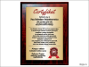 Certyfikat Emeryta - dyplom drewniany
