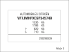 Tabliczka znamionowa Citroen z laminatu-naklejki 100 x 60 mm