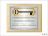 Dyplom drewniany złożony - symboliczny klucz z okazji otwarcia