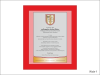 Dyplom szklany złożony w etui - gratulacje z okazji awansu