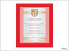 Gratulacje z okazji awansu - dyplom szklany złożony w etui