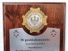 Podziękowanie dla strażaka z odznaką -  dyplom drewniany złożony