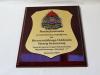 Dyplom drewniany złożony - podziękowanie od strażaków za współpracę