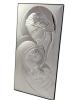 Pamiątka Chrztu - srebrny obrazek z wizerunkiem Św. Rodziny 6380 z grawerem