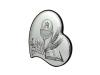 Pamiątka I Komunii Świętej - srebrny obrazek serce DS53 z grawerem